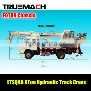 LTSQ8B 8Ton Pickup Hydraulic FOTON Truck Crane