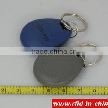 Factory Price Grey RFID Key Fob with 125KHz/ 13.56MHz Chip