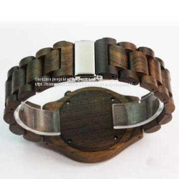 2017 Pure Wooden Quartz Relojes Men Watches for Sell
