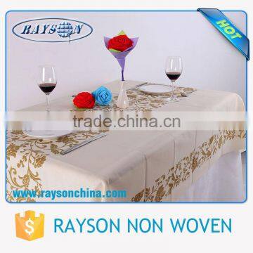 Cheap Price Custom Different Colors Square / Round Heat Resistant Nonwoven Plain Table Cover for Wedding , Home , Party photo-2