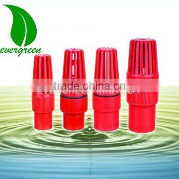 Best quality plastic all quality red pvc foot valve