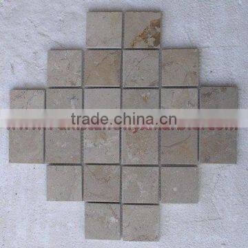 UNIQUE SAHARA BEIGE MARBLE MOSAIC TILES