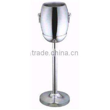 Stainless steel ice cooler with stand