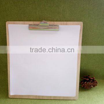 Officemate Recycled Handmade Hardboard A5 Wood Clipboard With Cover and High Capacity Detachable Clip photo-2