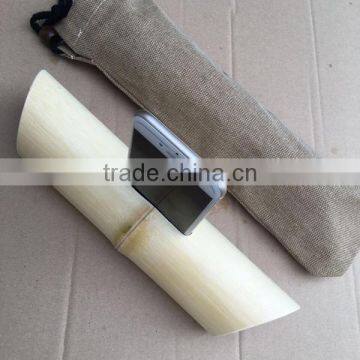 Customized Logo Bamboo Portable Speakers for Mobile Phone photo-3