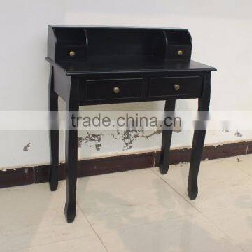 Black Dressing Table/bedroom Furniture Wooden Dresser With Drawers