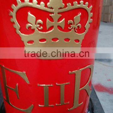 English Typical Red Mailbox Letter Box Post Mail Box photo-2