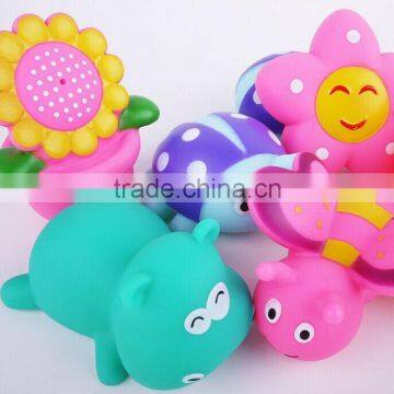 wholesale cheap mini squeaky bath toy,soft rubber pvc bath toys,animal shaped soft rubber plastic bath toys