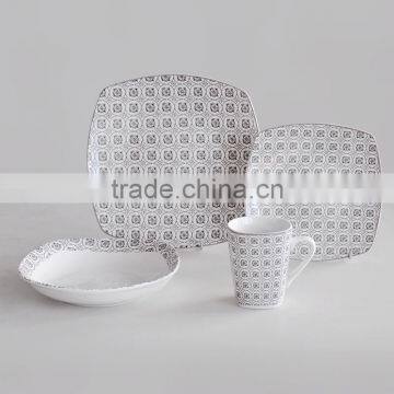 20pcs Square Shape Porcelain Dinnerware Set,16pcs Square Shape Dinner Set With Decal,porcelain Dinnerware Set photo-2