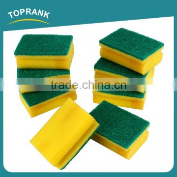 Toprank Strong Cleaning Capacity Non-scratch Green Kitchen Cleaning Sponge, Sponge Scouring Pad, Sponge Scourer