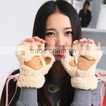 2015 fashional Winter storm claw cute cartoon cat paw gloves