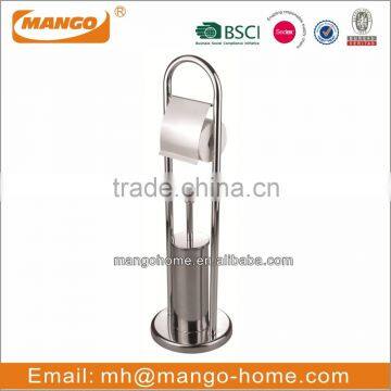 Standing Bronze Metal Toilet Paper Roll Holder photo-3