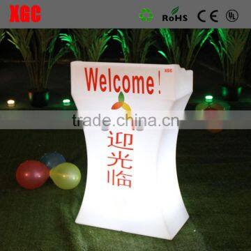 CE passed Lighting up Events reception counter table design GF325