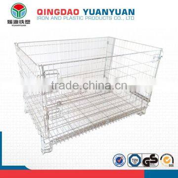 Wholesale Logistics Wiremesh Container Storage Supermarket Roll Cages Mesh Cage Four Wheel Trolley photo-2