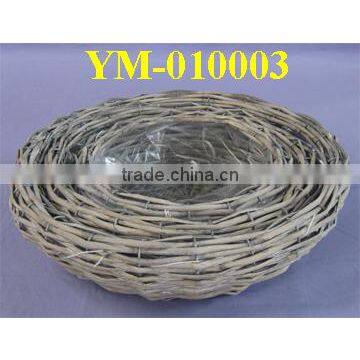 Willow Flat FLower Pot