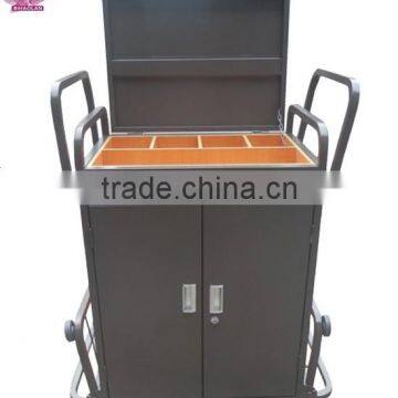 Hotel room housekeeping linen cart cleaning Laundry trolley