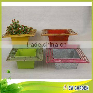 Home Decorations Metal And Plastic Pots And Planters Rectangular