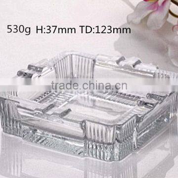 High Quality clear squared glass ashtray