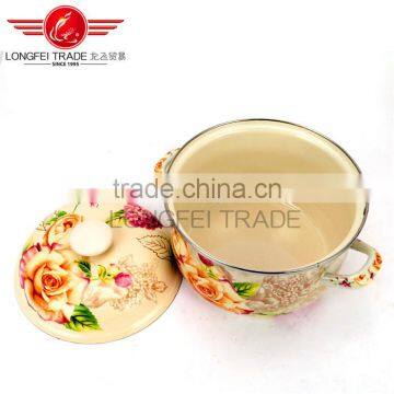 New Arrival Kitchenware Enamel /proclaim Iron Cast Stewpot/cooking Pot With Decal photo-5