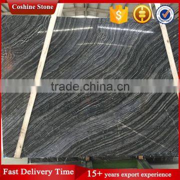 Black Wooden Vein Marble, China Polished Tree Black Marble photo-5