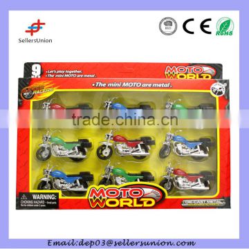 9pcs free wheel race motorcycle