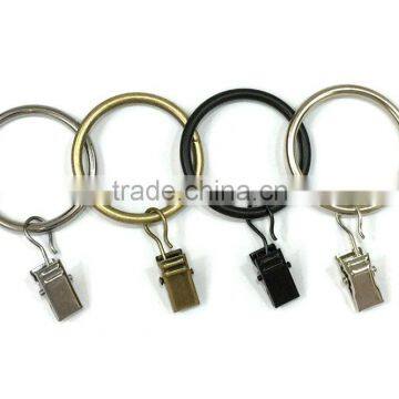 4 Colors - Iron Curtain Ring With Clip / Rod Ring With Clip Hanging / A Ring With A Clip photo-5