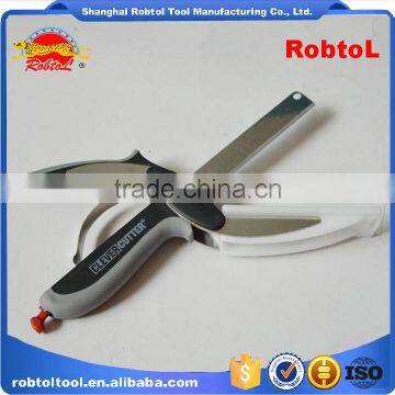2 in 1 Kitchen Clever Scissors Shears Multi Function Clever Cutter Food Choppers Smart Knife Board Vegetable Slicer photo-5