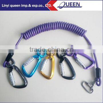 Tool safety rope with swivel clip