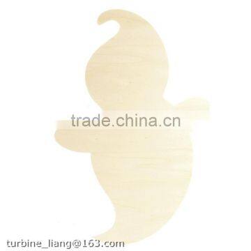 Wood Halloween Cutout Unfinished Wood Ghost Home Garden photo-2