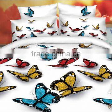 3d Bedding Sets Duvet Cover Set Bed Linens (Queen, 1 Duvet Cover+1 Flat Sheet +2 Pillowcases) -HDIE