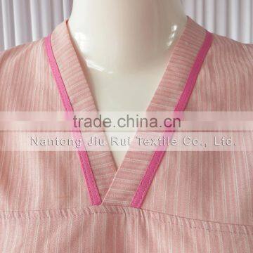 Pink/Blue Korean Style Sweat Steaming Clothes Striped Pajamas Unisex Tracksuit Plus Size Pajamas For Spa photo-2