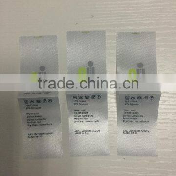 high quality private care printed label for garment