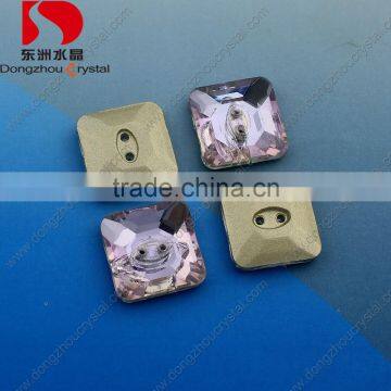 Decorative crystal rhinestone glass button