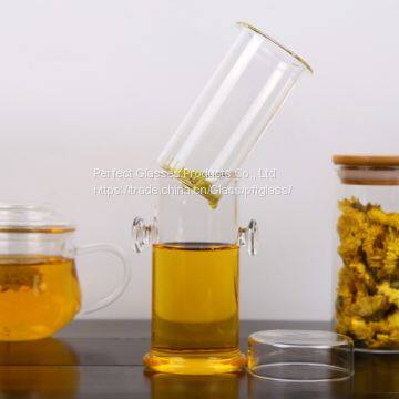 Glass Cup Kungfu Tea Cup Three Part Glass Cup Filter Glass Cup Coffee Cup Milk Cup Juice Cup for Hotel and Resturant