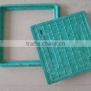 Square resin manhole cover composite