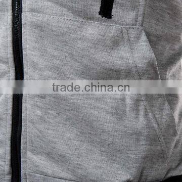 Men Male Hooded Vest Sleeveless Casual Good Selling Waistcoats Burgundy Light Gray Dark Gray photo-3