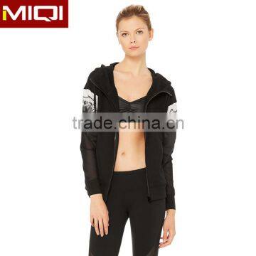 2017 New Arrival comfortable multi size women wholesale yoga jacket for gym wear yoga clothing