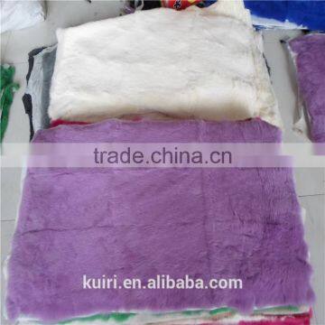 Rabbit Fur Plate, Dyed Chinchilla Color/Rabbit Fur Blank for Shoes,toy,collar and Trim photo-4