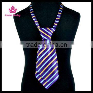 Color Stripy Boys Silk Neckties Wholesale Kids Christian Neckties Reversible Neckties photo-3