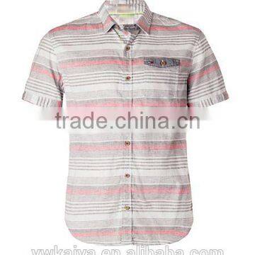 latest design fasion Euro style stripe casual shirt for men