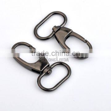 25mm 1inch Shinny black nickle gun metal Alloy Swivel Clasps Snap Key Hooks DIY Key Chain Ring clip buckle HK-020