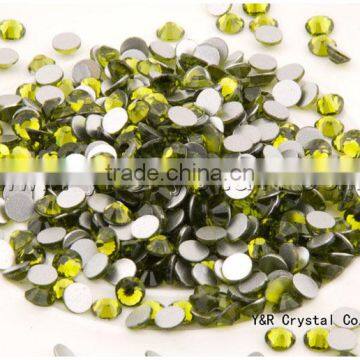 SS30 288pcs/lot Olivine Color High Quality Nails Flat Back Non HotFix Rhinestones photo-4