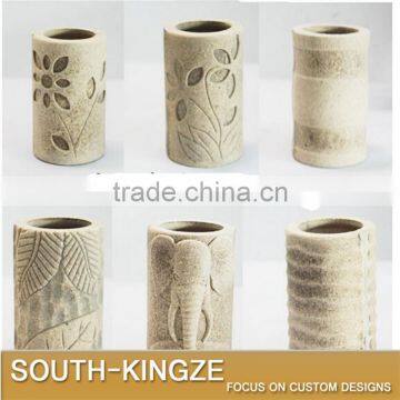 Multiple Design Wood Cylinder Candle Holder