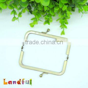 8.5cm Antique Bronze Clutch Sewing Metal Coin Lock Purse Frame photo-4