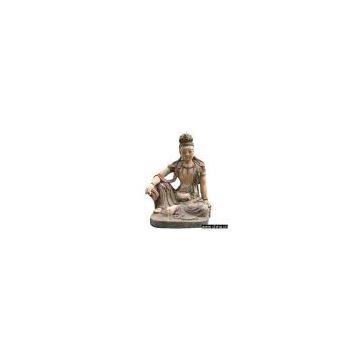 Sell Colored Woodcarving Kwan-Yin (North Wei Period)