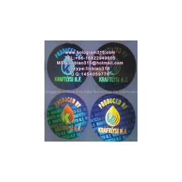 hologram adhesive label