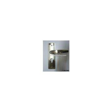 door knob on plate(knob on backplate,zinc alloy furniture handle)