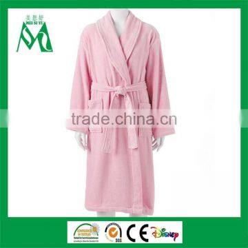 100 cotton women thick bathrobe for spa towel fabric