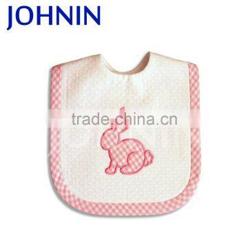 Promotional 100% organic cotton custom soft cute personalized baby bib