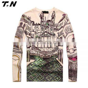 Wholesale Cheap Long Sleeves Printed Sublimation t Shirts T-shirt Printing